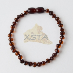 Amber bracelet baroque small beads